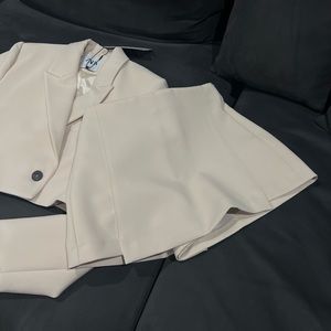 ZARA Cropped Blazer and Skort Set